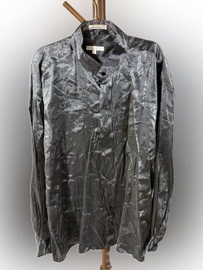 Elliott Shiny Gray Long sleeve Mens shirt XL